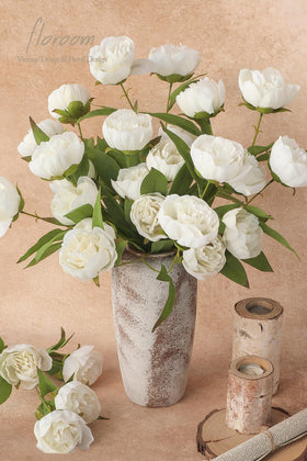 Floroom tall 27-inch peony stems for dramatic floor vases.