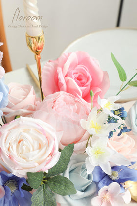 Floroom wedding bouquet assembly with 8-inch flexible stems for easy DIY designs.