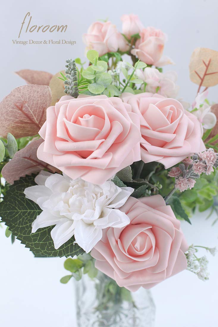 Floroom blush foam roses for wedding DIY centerpieces and elegant décor.