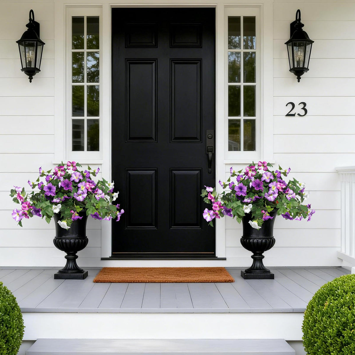 Flortevera Balcony Rail Colorful Display Showcases Cascading Color.