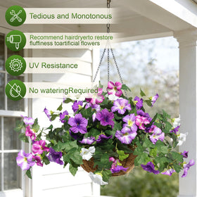 Flortevera Basket Draped Flowers Create Elegant, Low-Maintenance Displays.