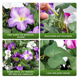 Flortevera Front door porch decoration provides welcoming color and curb appeal.