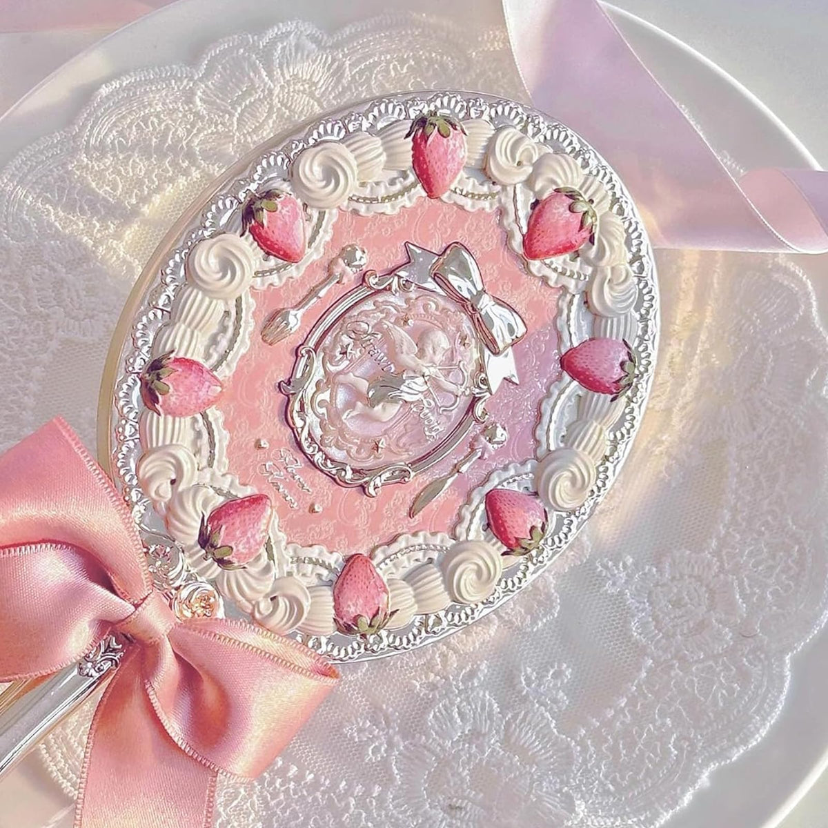 Flower Knows Golden Cupid embellishment elevates gift-ready presentation.