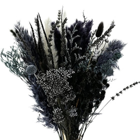 Flowerartlife pampas grass bouquet 17in in black and grey for modern room decor.