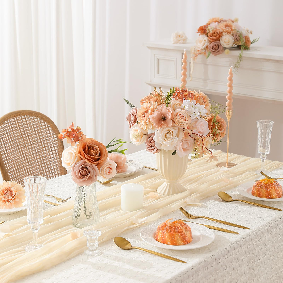 Floweroyal wedding-arch decor with realistic silk blooms for elegant setups.