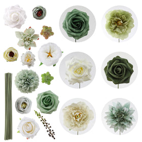 Floweroyal wedding decor ideas with bouquets, corsages, and cake toppers.