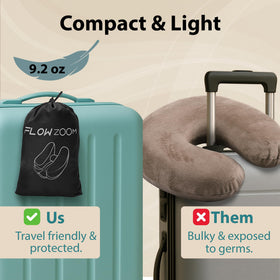 FLOWZOOM ultra-compact travel pouch for easy packing