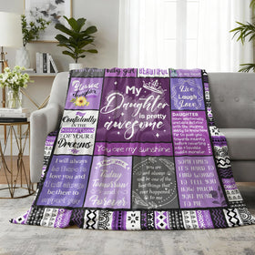 Flpoxzd daughter blanket care instructions for easy washing.