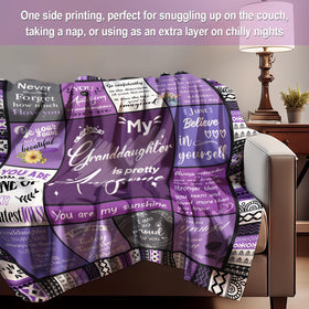 Flpoxzd blanket displayed in living room and bedroom for versatility