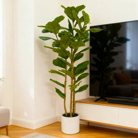 FLRLIVING stable cement base minimizes tipping in busy homes