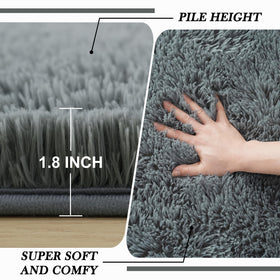 Fluffyrug easy-clean design supports quick spot cleaning and vacuuming.