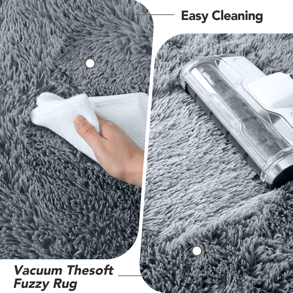 Fluffyrug versatile decor for bedrooms, living rooms, dorms, and kids spaces.