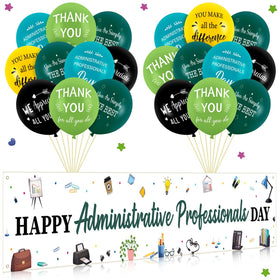 Flutesan admin professionals banner setup ready for easy office celebration.