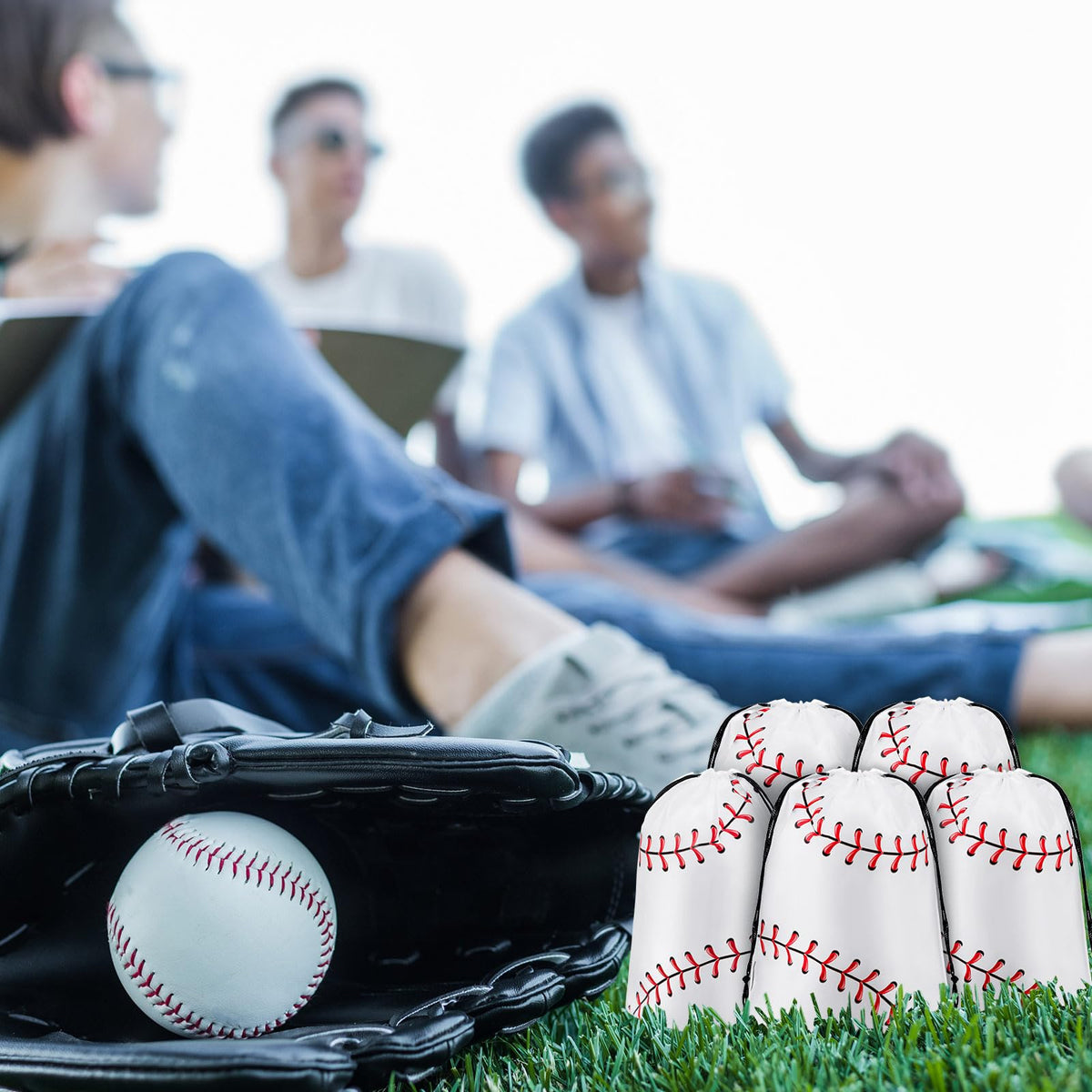 Flutesan baseball bags 8x10 inch size for snacks.