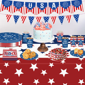 FLUUZE patriotic banner for final decorative touch at parties.