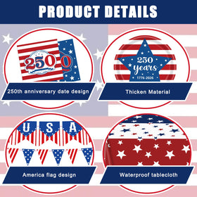 FLUUZE patriotic napkins for quick cleanups and cohesive decor.