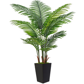 Flydeer 6ft artificial palm tree full height adds dramatic tropical style to any room.