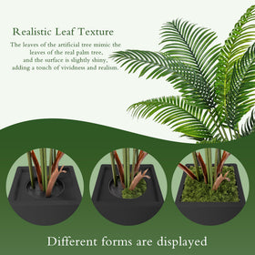 Flydeer palm tree adjustable branches allow tailored indoor layout.