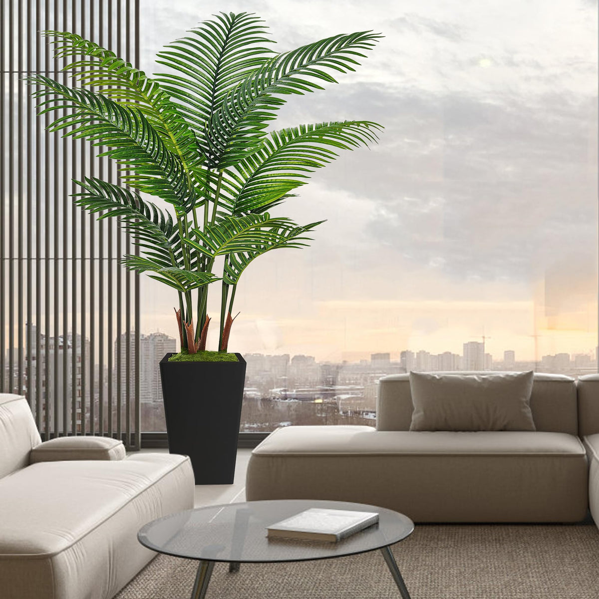 Flydeer palm tree decor creates a fresh, tropical atmosphere in homes and offices.