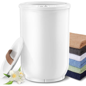 FLYHIT towel warmer with wooden lid for spa-like warmth