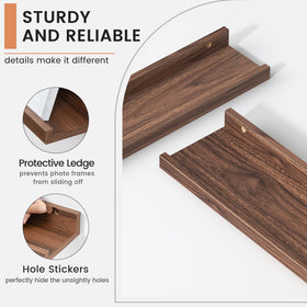 FLYJOE durable wood construction supports heavy frames and keeps items level