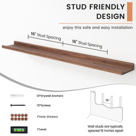 FLYJOE easy installation with pre-drilled holes and level included