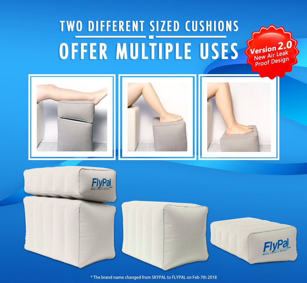 Flypal foot rest toddler bed conversion offers a soft travel bed for kids on flights.