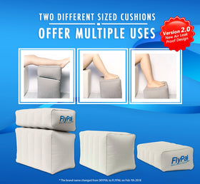 Flypal foot rest toddler bed conversion offers a soft travel bed for kids on flights.