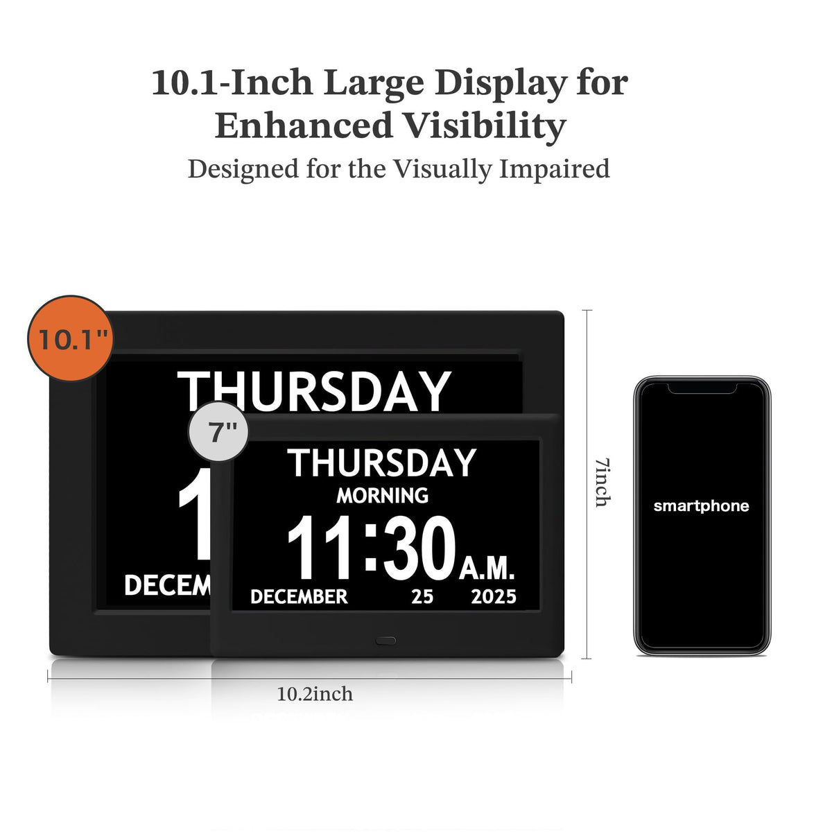 FLYRUIT date and time display supports clear daily planning
