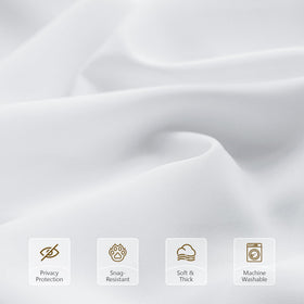 FMFUNCTEX 96-inch length curtains provide elegant coverage for tall windows