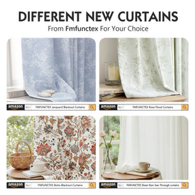 FMFUNCTEX cream weave blackout drapes closeup soft texture