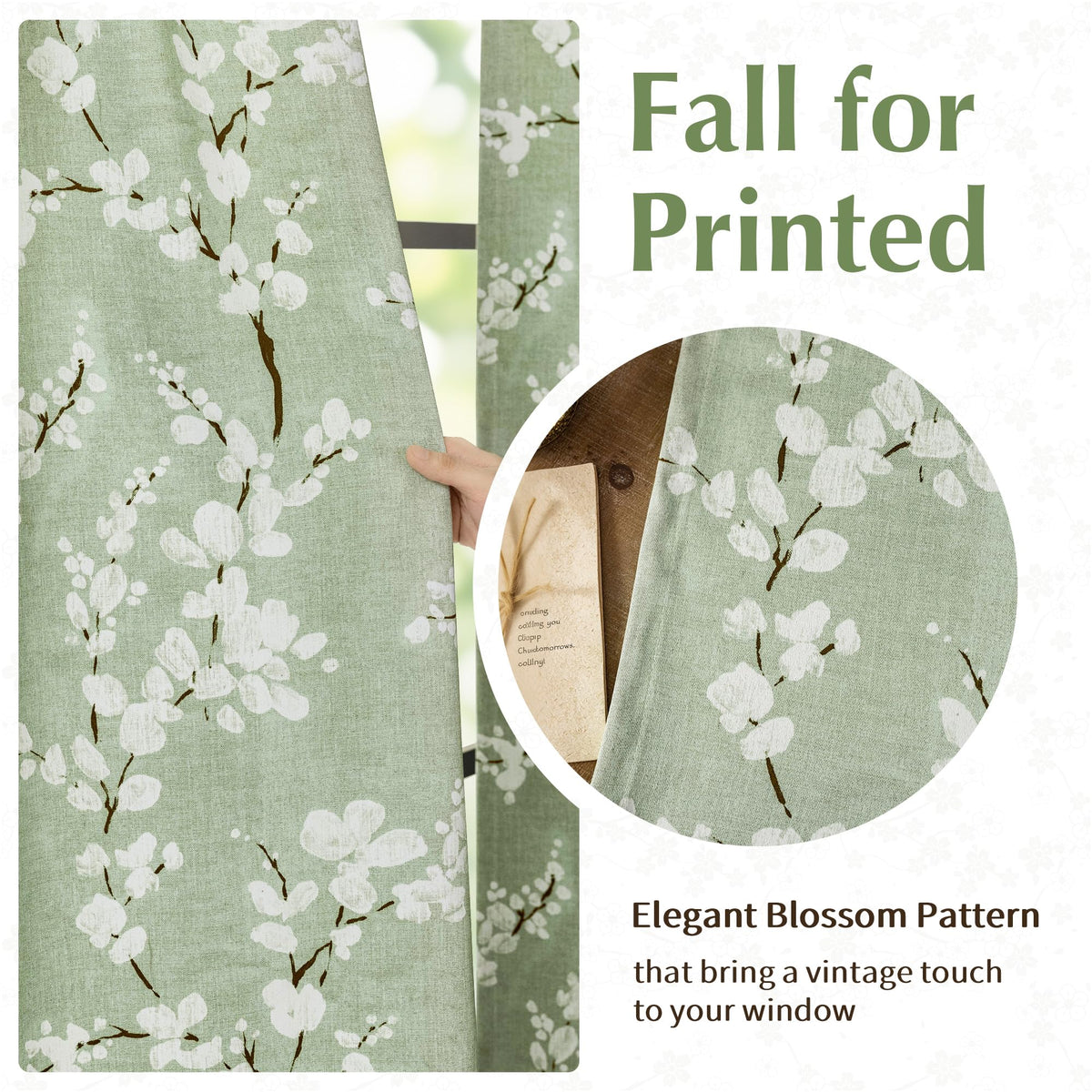 FMFUNCTEX grommet-top drapes with silver hardware for easy hanging