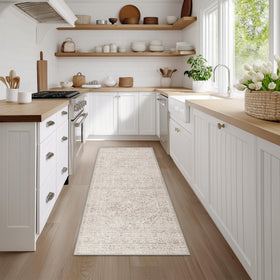 FMFUNCTEX non-slip rug back with TPE backing helps it stay in place.