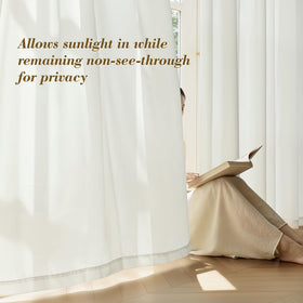 FMFUNCTEX pet-friendly sheer curtains with high-density weave resisting scratches