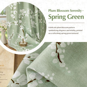 FMFUNCTEX plum blossom pattern adds farmhouse charm to any room