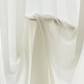 FMFUNCTEX soft-silk texture beige curtains draping over a bedroom window