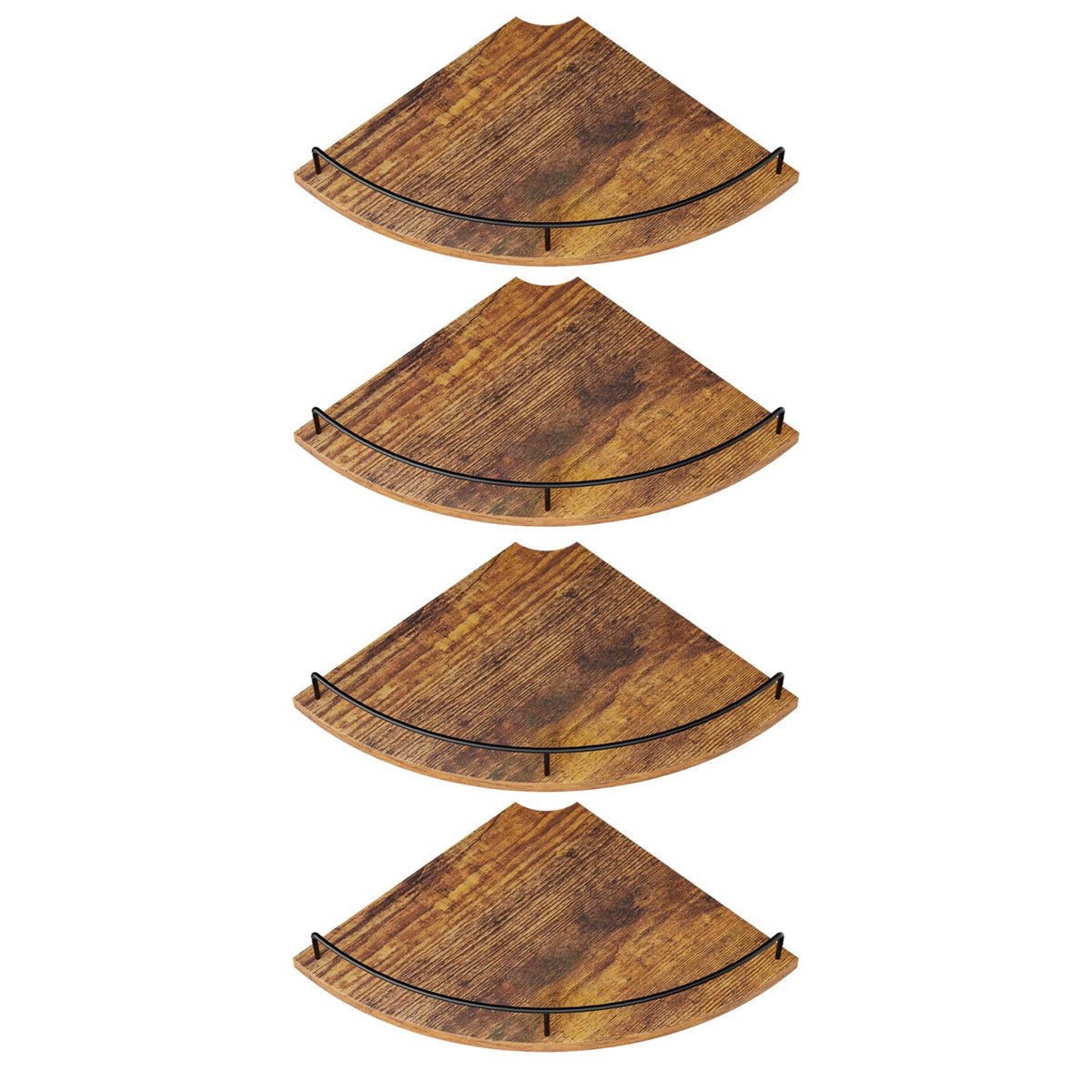 FNBAR corner shelf wall mount set of 4 demonstrates space-saving display