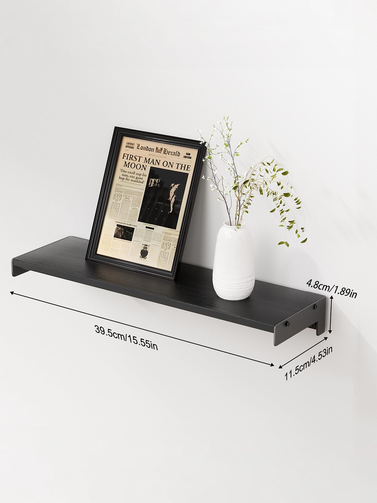 FNBAR 20-pound capacity shelves securely hold lightweight items.
