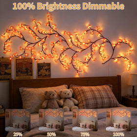 FNHMSL Willow vines with remote control for easy ambiance changes