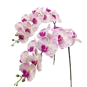 Fnize faux orchid stems full-length setup for elegant home décor.