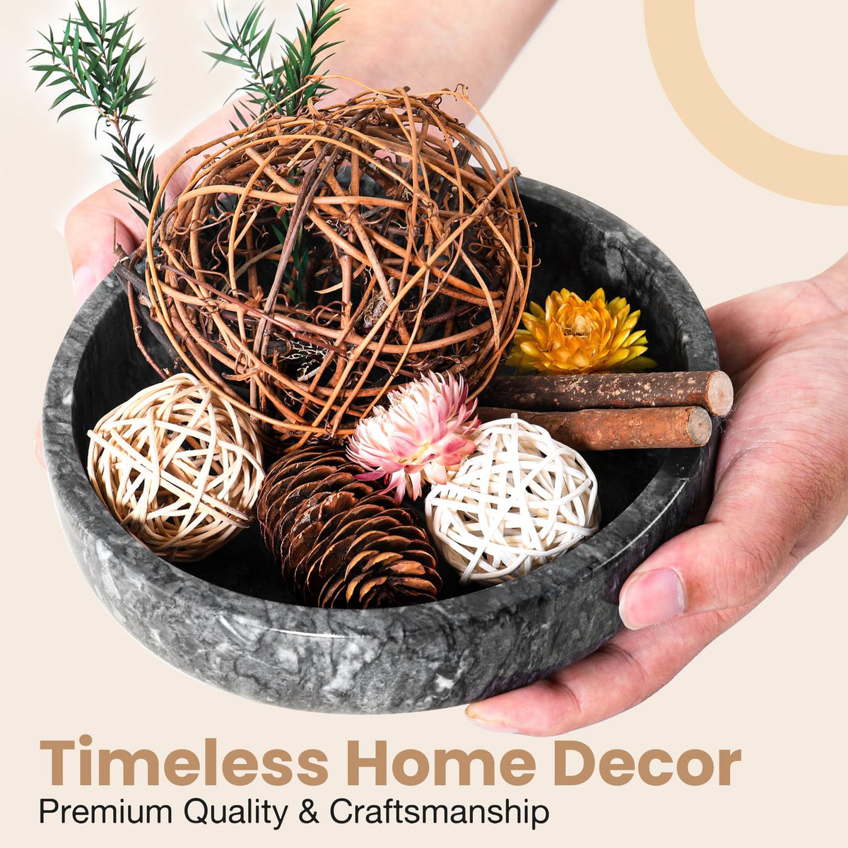 Marble bowl from FNTSTICGOODS on a countertop as decor