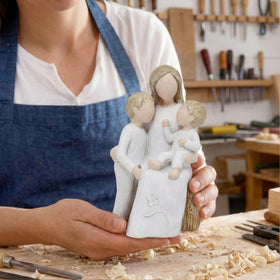 Foam Eternal Christmas decor piece celebrating growing family bonds