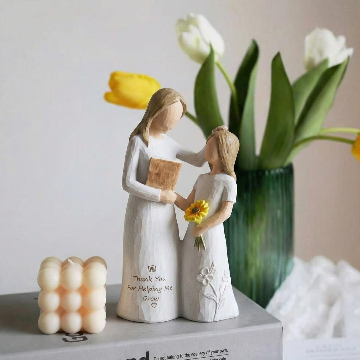 Foam Eternal compact durable sculpture fits small desks and shelves