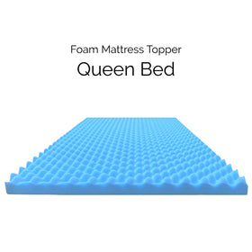 Foam Global 2-inch topper on a bed shows added depth and cushioning for enhanced comfort.