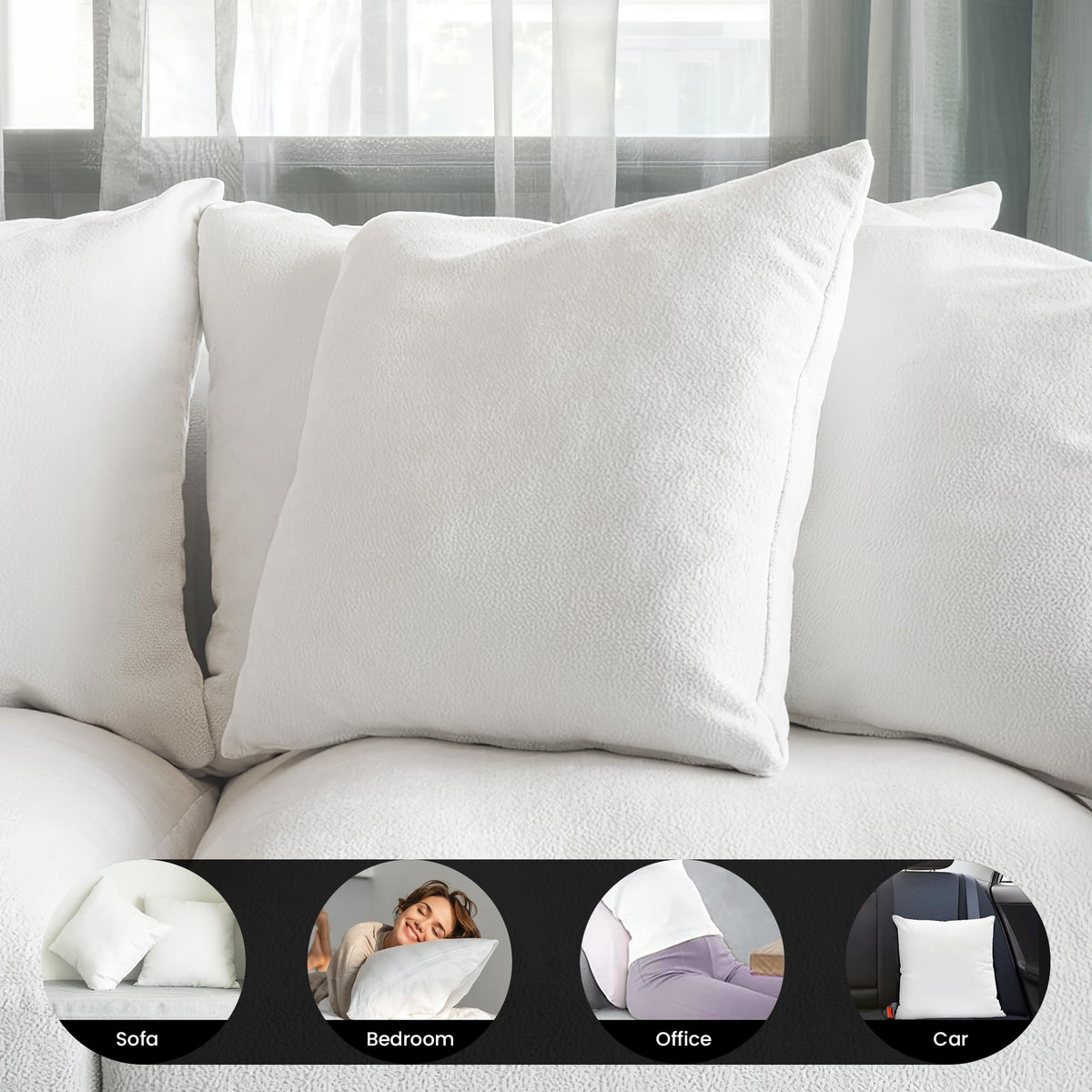 Foamily 20x20 cushions for layering and refreshed living spaces.