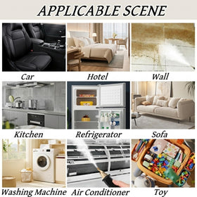 Foandbevi steam cleaner displayed for compact storage and portability.