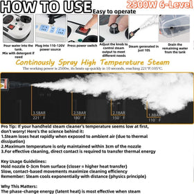 Foandbevi 7-in-1 steam cleaner for car detailing.