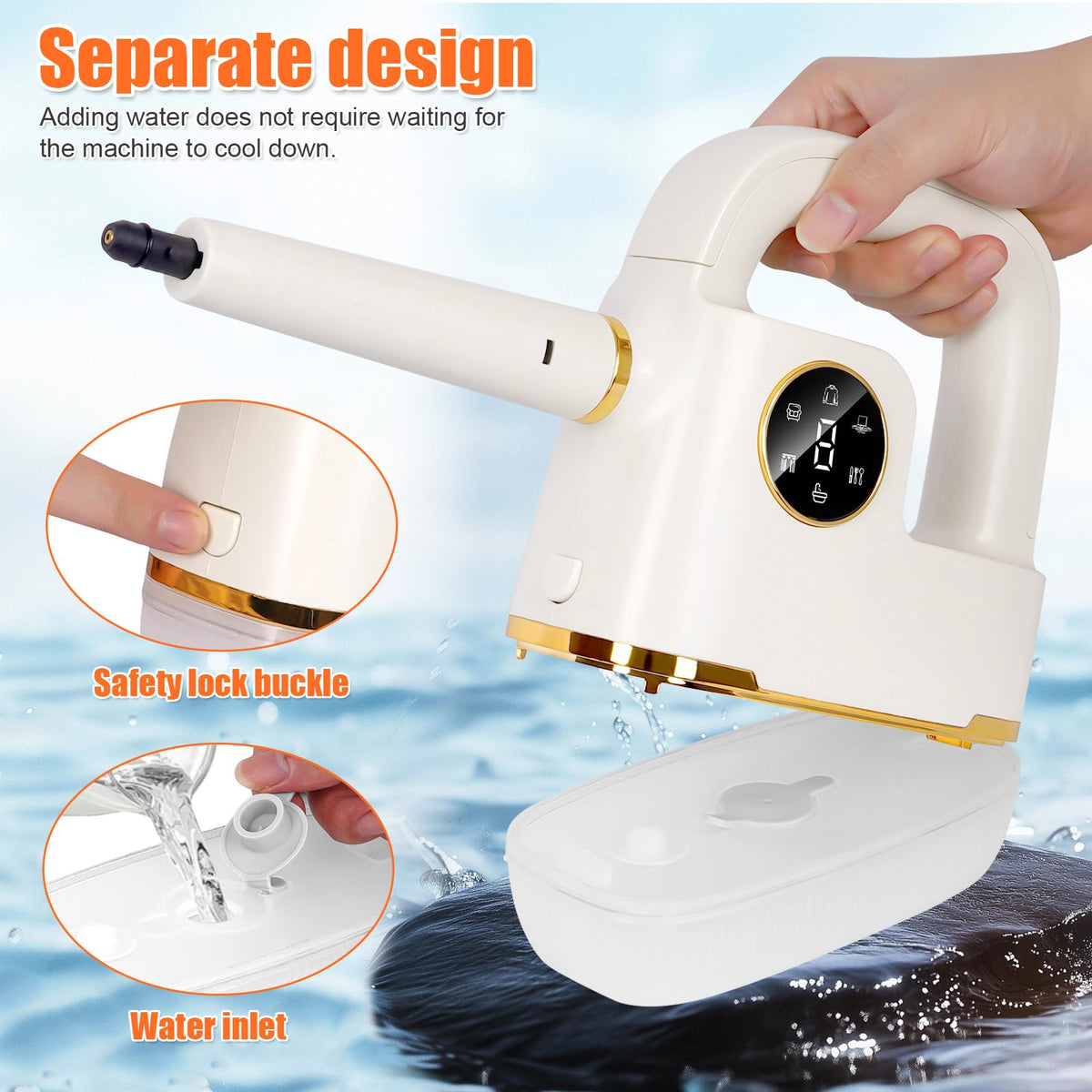 Foandbevi steam cleaner chemical-free cleaning safe for homes with kids.