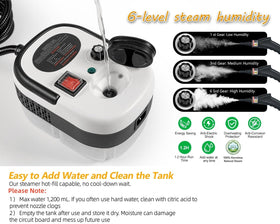Foandbevi steam cleaner handheld design for flexible, versatile use.