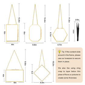 FOCHIER F 4x6 rectangle pressed flower frame elegantly displaying memories